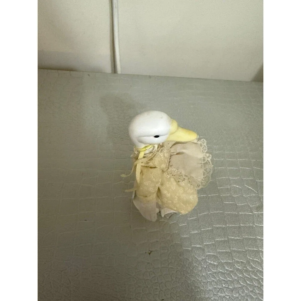 Vintage Department 56 Easter Duck Goose Ceramic Anapomorphic Stuffed Rare